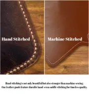 Handmade Bifold Leather Wallet - Image 5