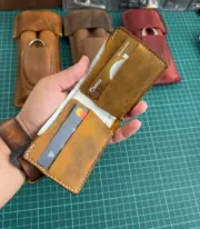 Handmade & Hand Stitched Leather Wallet
