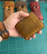 Handmade & Hand Stitched Leather Wallet