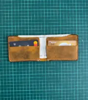 Handmade & Hand Stitched Leather Wallet
