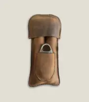 Handmade Leather 2-Cigar Case