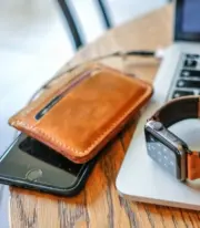 Handmade Leather Slim Card Wallet - Image 4